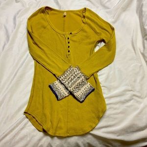 Long sleeve thermal Free People shirt